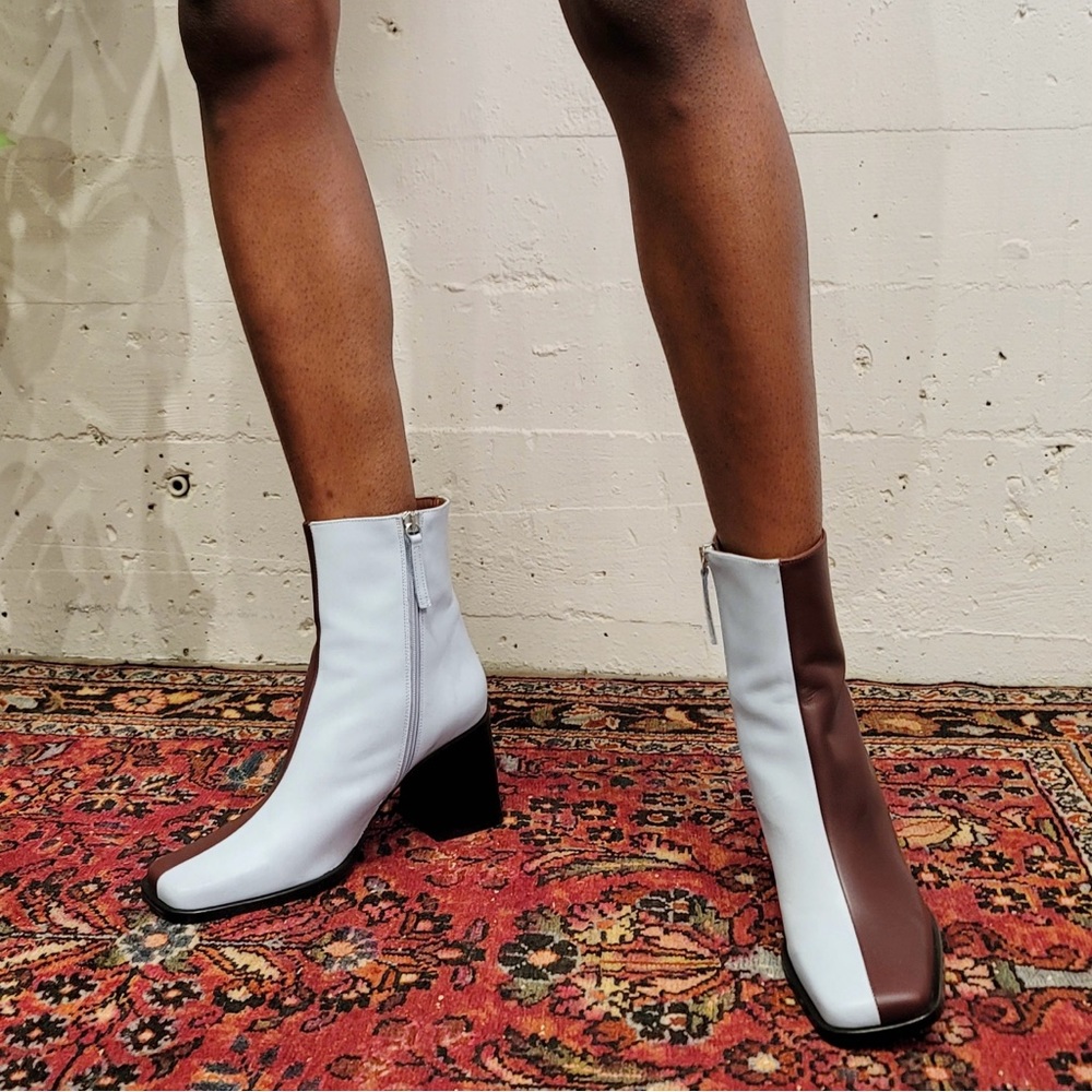 Alohas South Bicolor Boots - Blue & Dark Burgundy - Picture 4 of 12